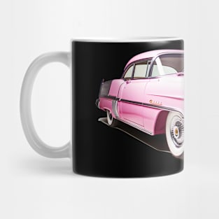 Vintage Pink Cadillac Classic Car in Pristine Condition Mug